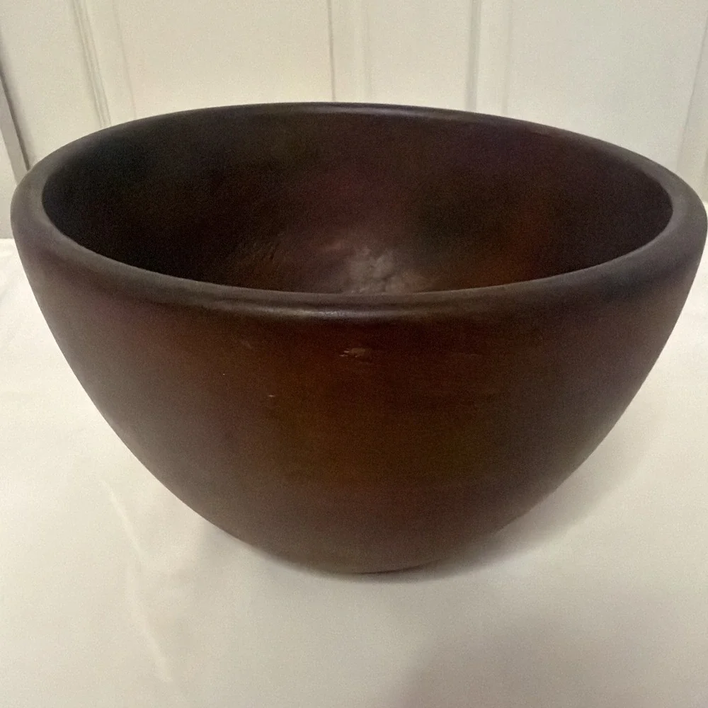 Vintage MCM  Solid‎ Teak Wood Salad Bowl  10